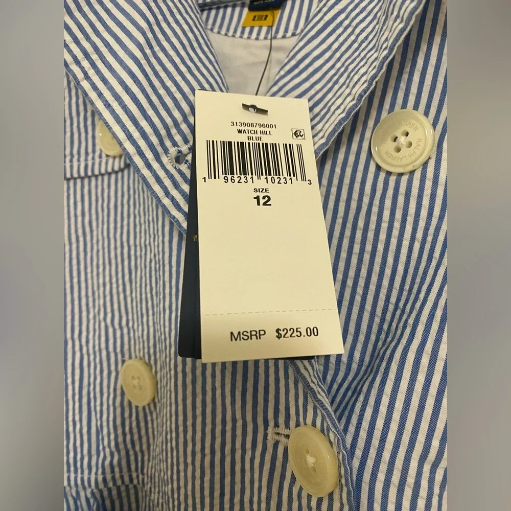 Polo by Ralph Lauren Seersucker Hooded Trench